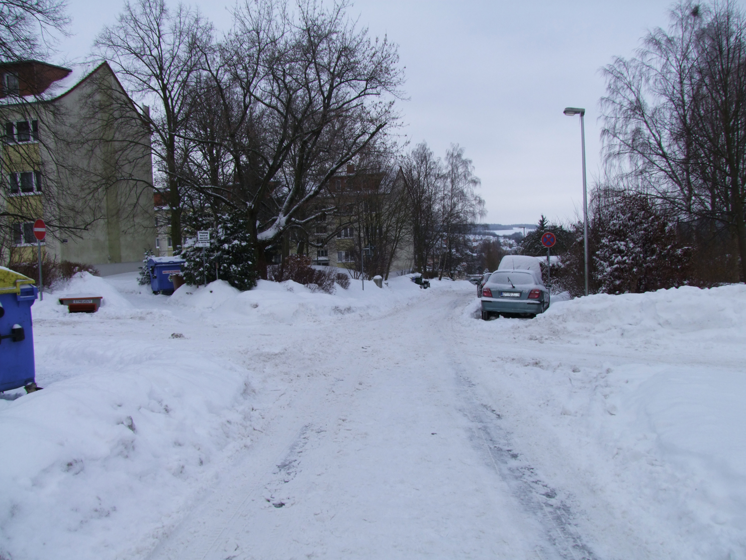 Schnee in Gera